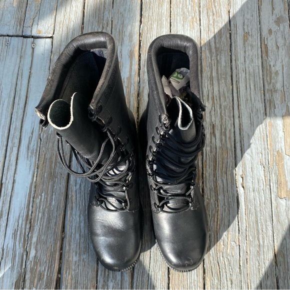 Vintage Combat Boots Altama Military Black Leather Lace Ups Mens 6 / Womens 8 - Picture 11 of 12
